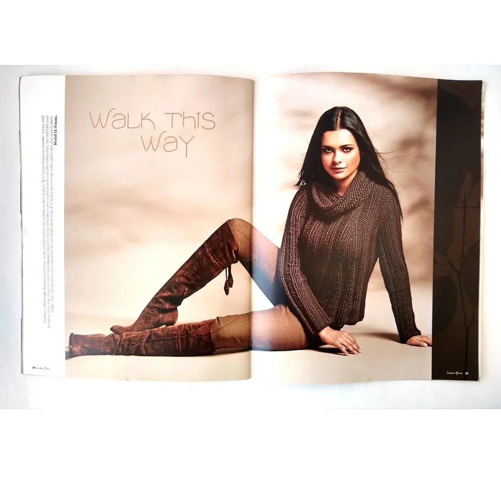 Linea Pura #2 Sweaters Knitting Pattern Book Lana Grossa 15 Designs Fall-Spring - Picture 12 of 12